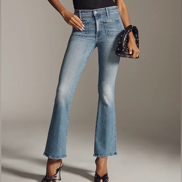 Anthropologie Mother The Patch Pocket Weekender Jeans Poppin Wheelies Size 29 - Picture 12 of 12